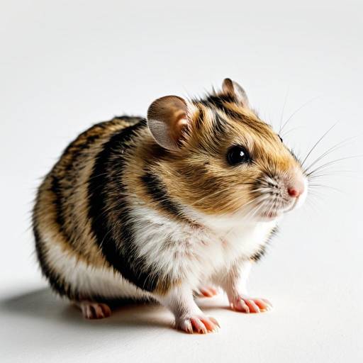 Realistic Hamster with Silky Golden Fur