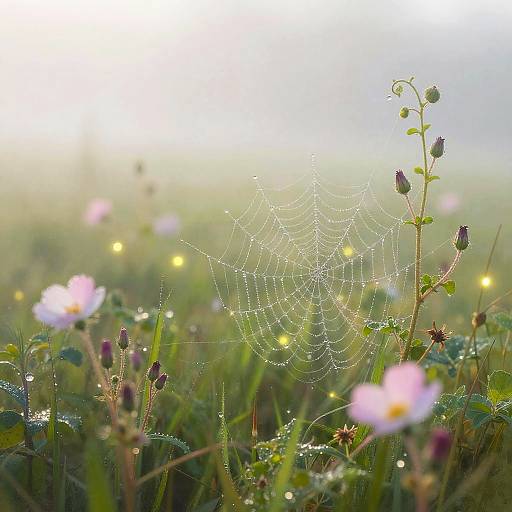 Morning Mist in Gentle Meadow Glade