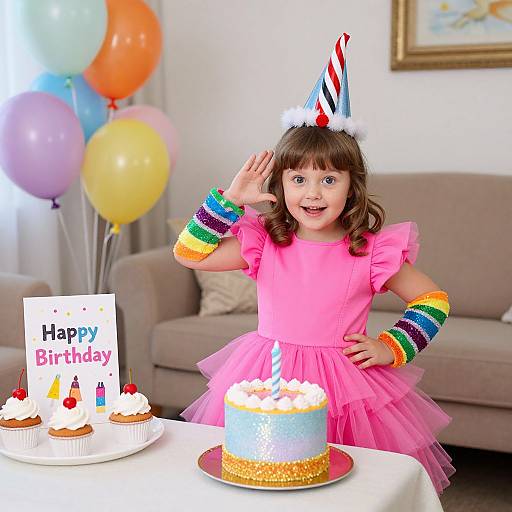 Candy-Themed Birthday Party Look