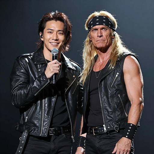 Dynamic Duo: Rock Stars on Stage