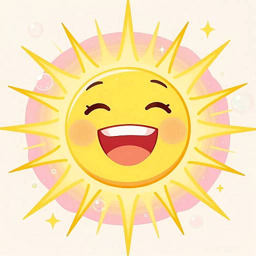 Radiant Laughter Abstract Art