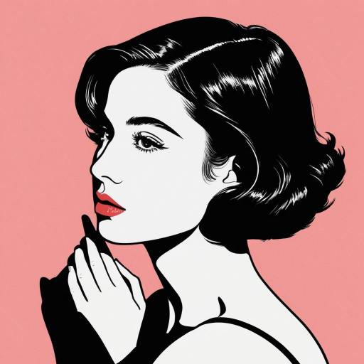Elegant Minimalist Portrait with Vintage Flair