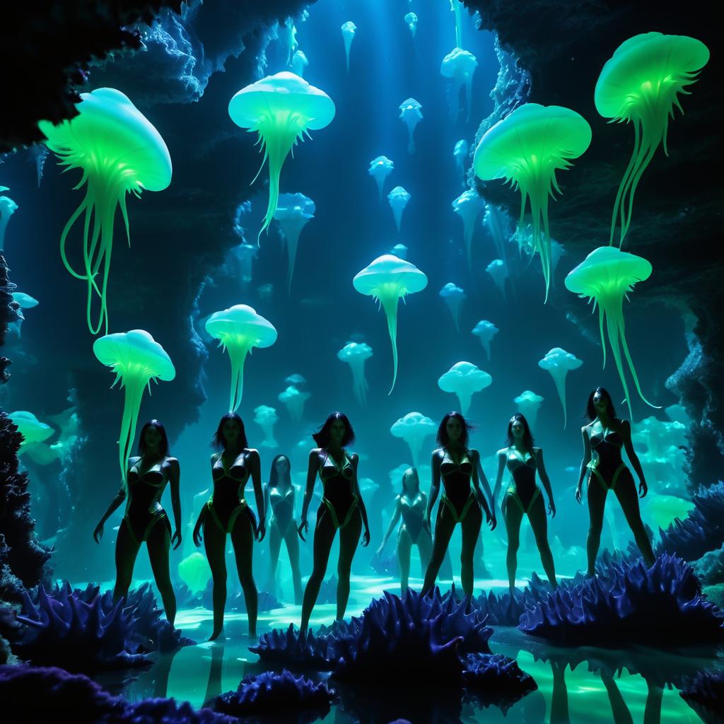 Tough Alien Chicks in Underwater Fantasy