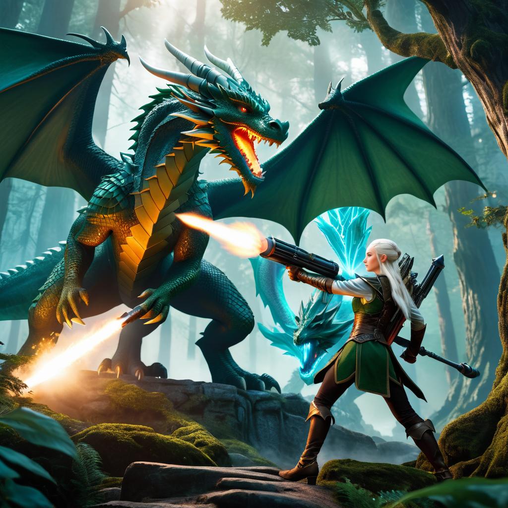 Epic Elven Warrior vs Ancient Dragon