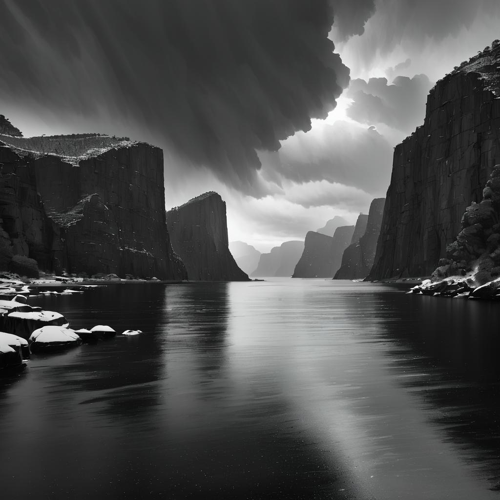 Dramatic Cliffs at Tranquil Bay