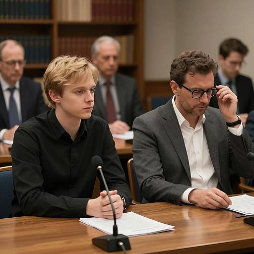 Intimate Gathering of Two Men