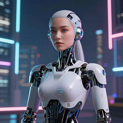 AI Woman Creating Lifelike Humanoid Robot