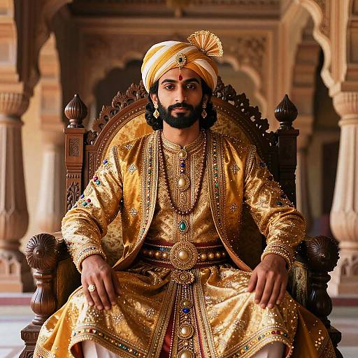 Ancient Indian Prince Portrait