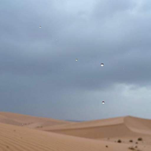 Upward Raindrops with Frozen Meteors