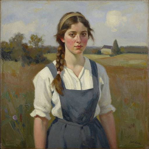 Oil Painting of Old Dutch Woman