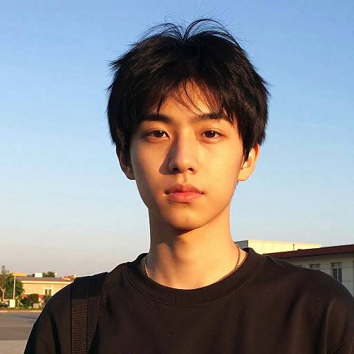 Modern Lightskin Portrait at Sunset