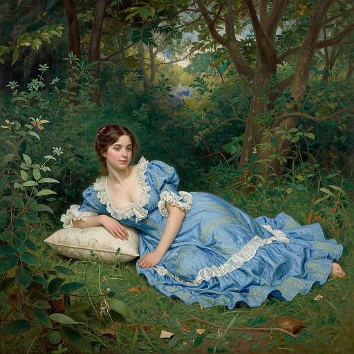 Elegant Model in Lush Fragonard Style