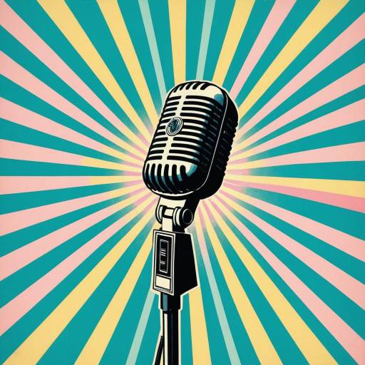 Vintage Microphone Pop Art
