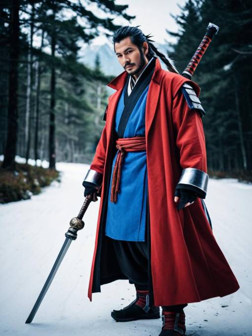 Realistic Auron Cosplay Photograph