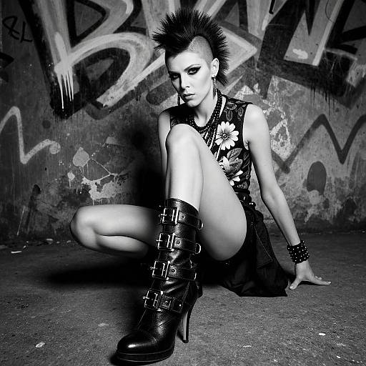 Edgy Punk Fashion Portrait