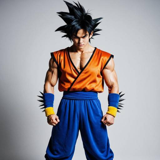 Realistic DBZ-Inspired Male Character Costume