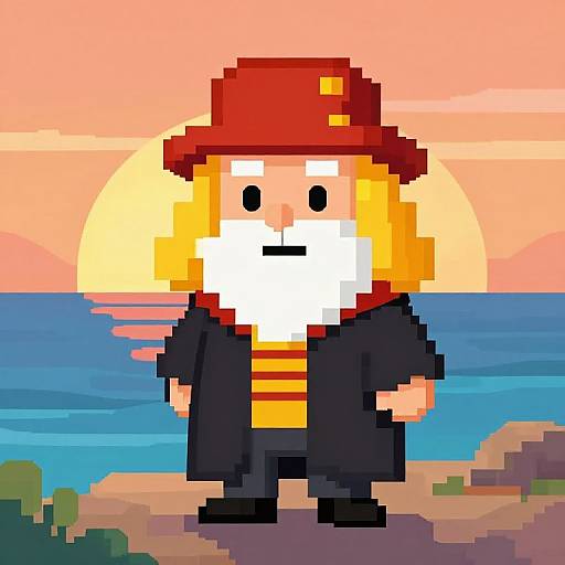 Toddler Dumbledore Privateer Pixel Art
