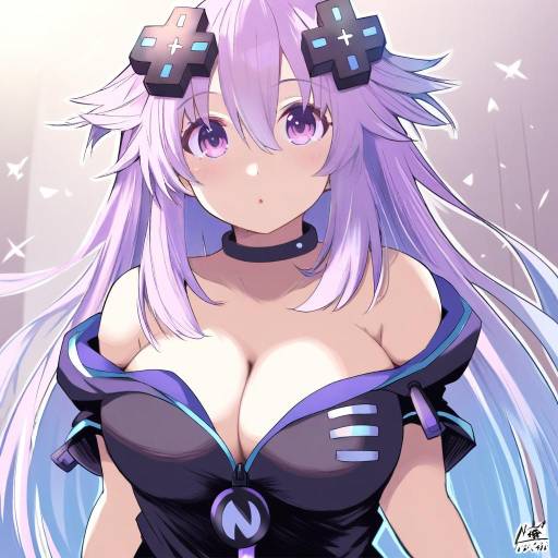 Illustration of Adult neptune, neptune (series) in the style of Hadashi no kenji