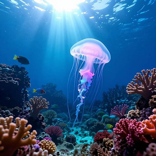 Vivid Underwater Fantasy World