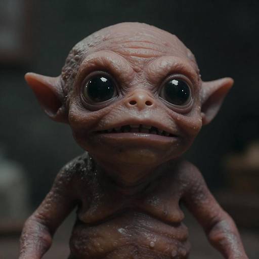 Grotesque Creature in Dark Setting