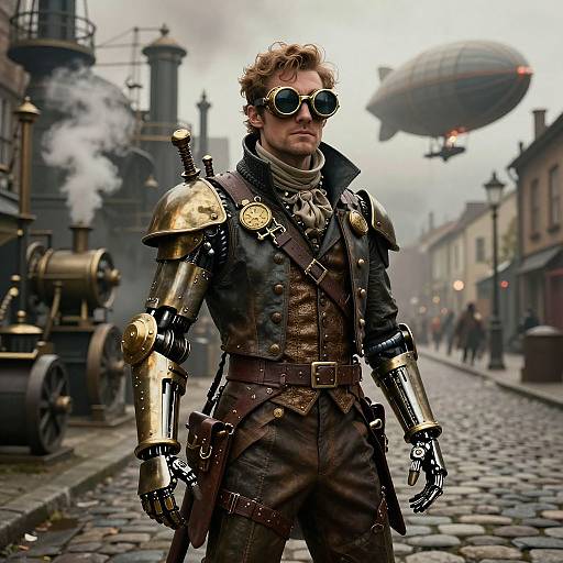 Steampunk Adventurer Character Art