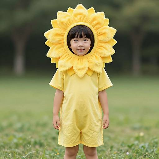 Child in Sunflower Costume
