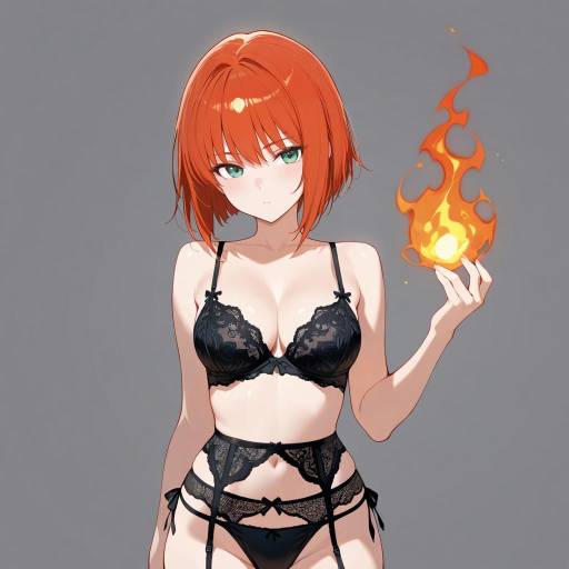 Chic Elegance: Fiery Red Bob Beauty Chic Elegance: Fiery Red Bob Beauty