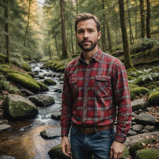 Serene Rustic Portrait in Nature