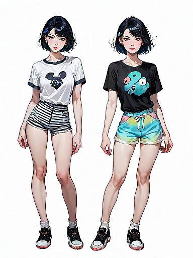Casual Summer Style Full Body Portrait