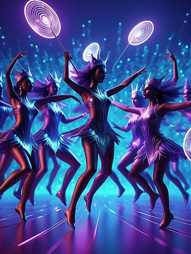 Surreal Magical Dance in DMT Realm