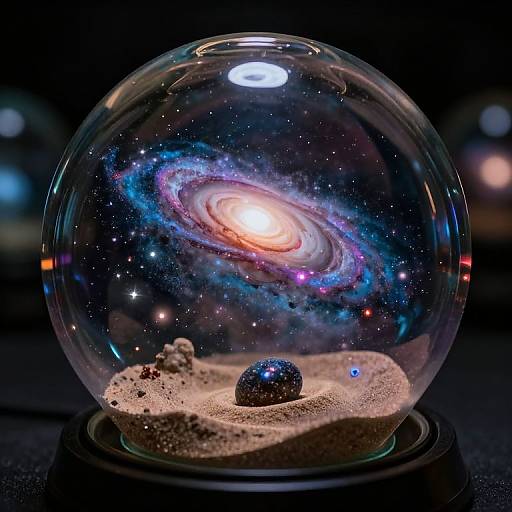 Miniature Galaxies in Glass Vessels