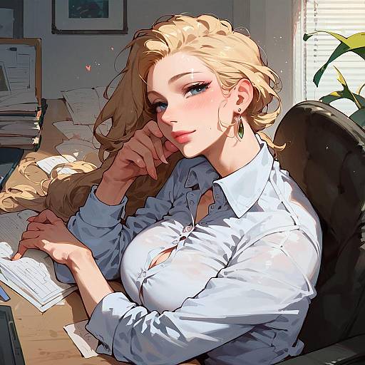 Confident Businesswoman in Office