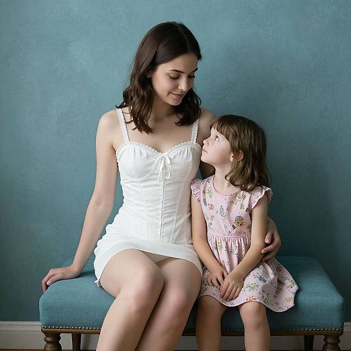Serene Duo on Blue Chair
