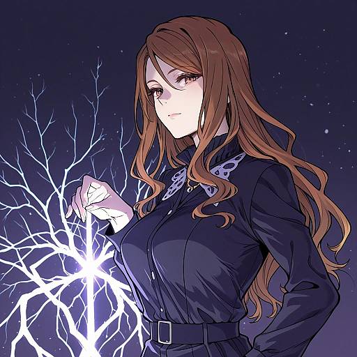 Illustration of Mugino shizuri, toaru majutsu no index in the style of Takatsuki nato