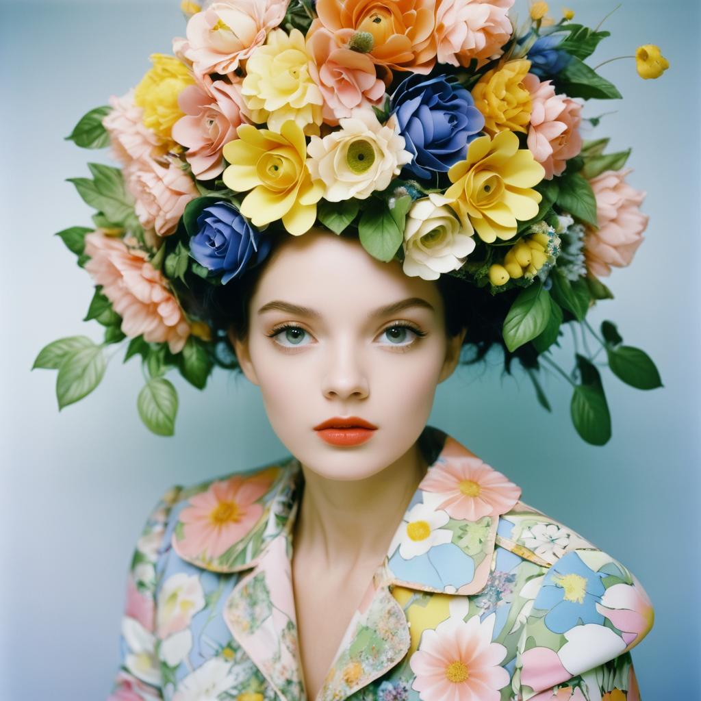 Whimsical Floral Fashion Portrait Inspiration