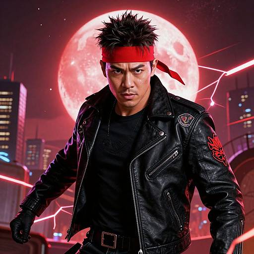 Vibrant Kung Fury Action Illustration