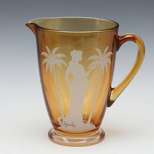 Vintage Art Deco Charder Cameo Pitcher