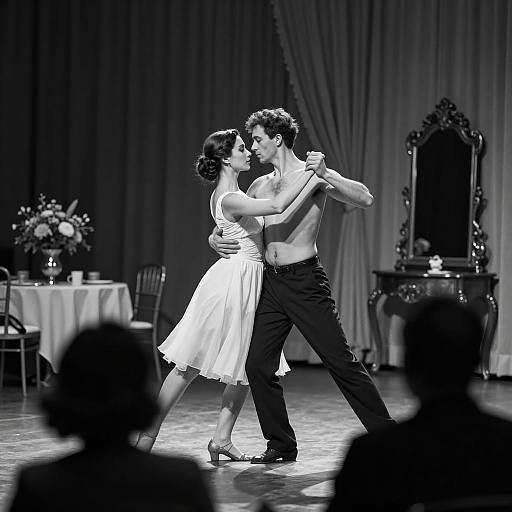 Elegant Dance in Monochrome Bliss