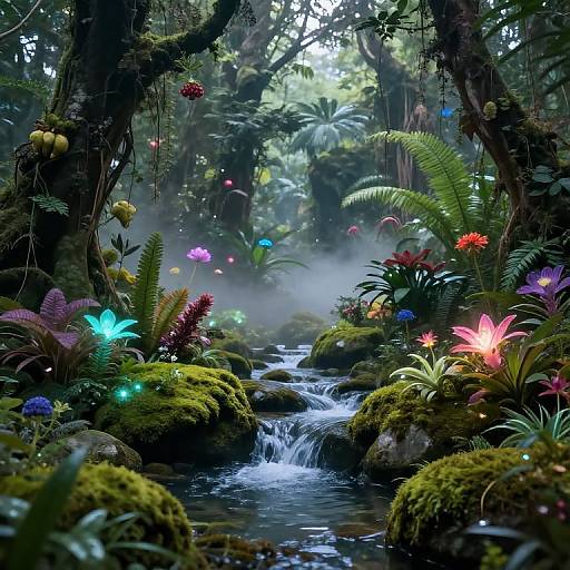 Magical Fused Flora Forest