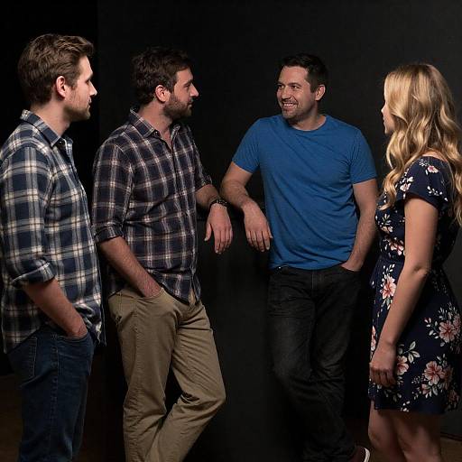 Gathering in a Dimly Lit Room