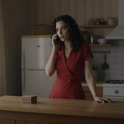Vintage Kitchen Portrait of a Woman
