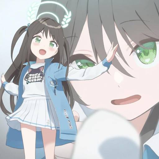 Illustration of Airi (band) (blue archive), blue archive in the style of Errant