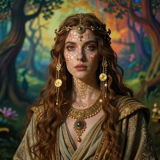 Photorealistic Ancient Mystic Portrait