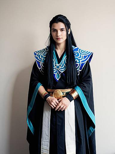Man in Yasha Cosplay Costume