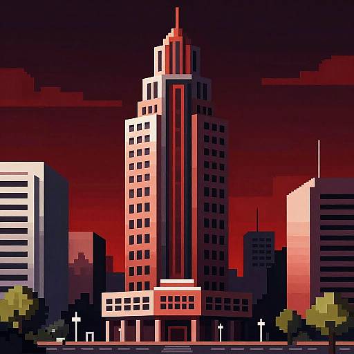 Tango-Inspired Pixelated Buenos Aires