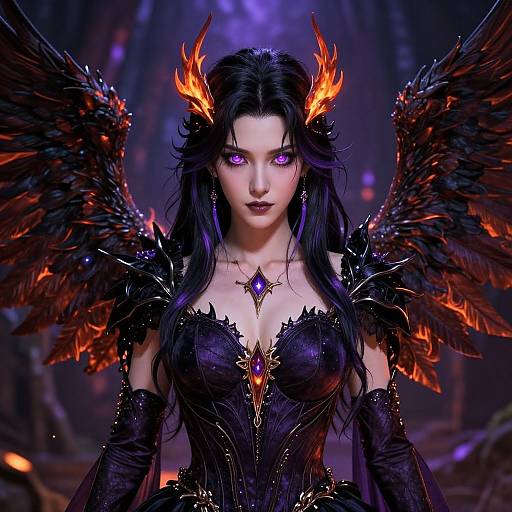 Dark Gothic Mother with Phantom Phoenix