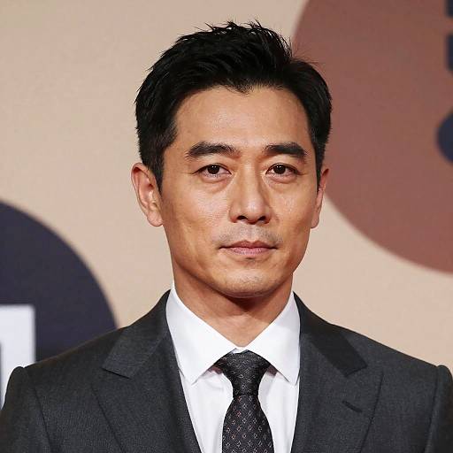 Digital Portrait of Man in Suit with Abstract Background