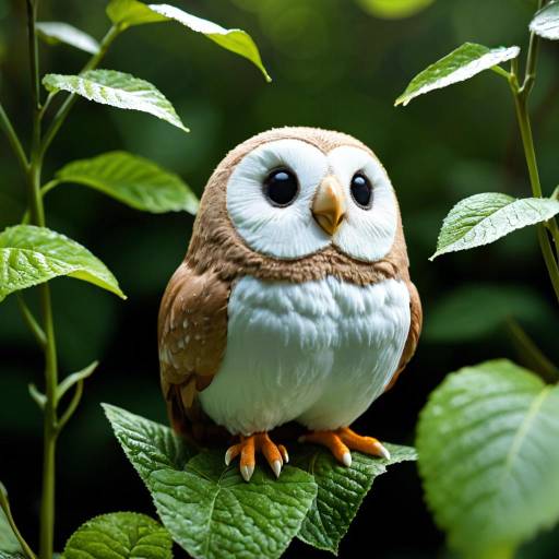 Humanized Rowlet in Lush Orchard Humanized Rowlet in Lush Orchard
