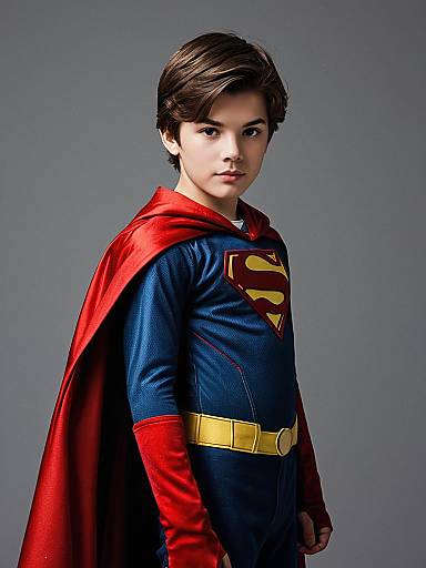 Realistic Youth Superhero Portrait