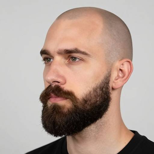 Sharp Full Beard Without Mustache